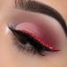 Uranian Glitter Eyeliner Stickers - Red | Instant Adhesive Eye Line Strip for Women and Girls | Reusable, Colorful Eyeshadow Tape for Party Makeup - Buy Online on GoSupps.com