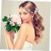 MAGICLULU Floral Rhinestone Hair Pin Hair Comb Long Issue Card Bride - Buy Online on GoSupps.com