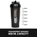 Optimum Nutrition Stainless Steel Mixing Ball Shaker 600ml - BPA & DEHP-Free, Dishwasher Safe, Black - Buy Online on GoSupps.com