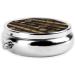 Bohemian Style Portable Metal Pill Box - Round Mini 3-Compartment Ideal for Travel Black - Must-Have for Small Pills - Buy Online on GoSupps.com