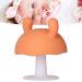 Food Grade Silicone Baby Teething Toy | Cute Mushroom Shape | For Babies Over 4 Months | Orange - Buy Online on GoSupps.com