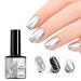 Metal Gel Nail Polish - Mirror Silver Metallic Nail Polish Painting Drawing Gel Polish Nail Art - 3D Metal Painting Nail Gel - Drawing Mirror Nail Gel Polish - Nail Painting Gel DIY Nail Manicure