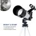 ESAKO Telescope for Kids & Astronomy Beginners  70mm Aperture Portable Telescopes with 3 Eyepieces  Height Adjustable Tripod & Phone Adapter Gift for Kids 30070 White - Buy Online on GoSupps.com
