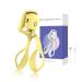 Heated Eyelash Curlers  Electric Eyelash Curlers USB Rechargeable Electric Eyelash Curler Heated Professional Eyelash Curlers for Women Long Last Curling Yellow