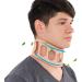 Pruoyoy neck support firm support of the cervical spine for at home neck support to relieve pain in the cervical spine (s)