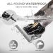 URAQT Cordless Hair Clippers for Men - Electric Beard Trimmer and Precision T-Blade Shaver Kit with Guide Combs - Silver - Buy Online on GoSupps.com