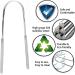 ZUER Tongue Cleaner - Stainless Steel Scraper for Adults | Plaque Removal, Fresh Breath, Hygiene & Taste Sensation - Buy Online on GoSupps.com