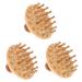 Healvian 3st massage comb from beech portable comb shampoo brush wooden ridge hand massage hairbrush comfortable massage comb professional hair care comb h lzern massage brush