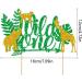 GotGala Jungle Safari Animal Wild One Cake Topper Jungle Wild Safari Zoo 1st First Birthday Baby Shower Party Cake Supplies Decorations - Buy Online on GoSupps.com