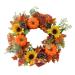 LIFKICH Wreath Garland Artificial Sunflowers House Thanksgiving Decoration Halloween for Decor Home Decoration Holiday Decoration Halloween Prop Party Decor Silk Flower Rattan Pumpkin