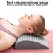 2-in-1 Back & Neck Stretcher Posture Corrector | Back Massage Support & Extension - Gray - Buy Online on GoSupps.com