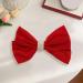 Red Hair Bow Hair Clip Velvet Hair Bows for Women Big Bowknot Hairpin Vintage French Large Hair Barrettes Hair Accessories for Women Girls Headdress Gifts - Buy Online on GoSupps.com