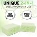 Esponjabon Mother of Pearl & Cucumber Melon Soap Sponges - 2-Pack Shower Scrubbers for Foot, Elbow & Face Care - Buy Online on GoSupps.com