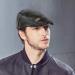 Men's Adjustable PU Leather Ivy Cap - Classic Golf Flat Cap for Driving and Fishing - Black - Buy Online on GoSupps.com