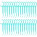 100 Pcs Disposable Dental Floss Picks - Interdental Cleaning Tool for Travel, Home & Office - Blue - Buy Online on GoSupps.com