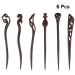Beaupretty 6-Piece Wooden Hair Clips for Women | Retro Japanese Hair Sticks & Hairpins | Unique Hair Accessories (Random Color) - Buy Online on GoSupps.com