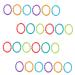 SAFIGLE 72pcs Grabbing Calming Toys Teething Toys Infants Toys Infant Hand Hold Rings Baby Molar Ring Colorful Connecting Rings Baby Molar Plastic Wristband Infant Pacifying Rings