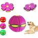 Pet toys Frisbee Ball Flying Ball Dog Toy Ball Flying Supbers Ball Flying Saucer Ball for Dogs Interactive Dog Toy Frisbee for Dog Training Throwing Fanging Play Ufo-Lila Ball