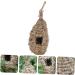 Buy Besportble Oval Bird Nest - Hanging Bird Cage for Outdoor Use Straw Braided Pet Bed for Birds - Buy Online on GoSupps.com