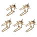 5 PCS Dental Articulator Brass Coated Small Size Lab Instruments Adjustable Equipment Denture Articulator Cu