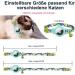 Mouyou Airtag Cat Neck Band - Adjustable Soft Nylon Collar with Bell & Safety Clasp | Blue Lemon Pattern - Fits 22-34cm - Buy Online on GoSupps.com