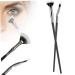 2PCS Mascara Fan Brush - Folding Lash Brush for Smooth Application & Natural Lifted Effects | Synthetic Fibre Eye Makeup Tool - Buy Online on GoSupps.com