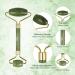 Natural Jade Roller & Gua Sha Set | Premium Facial Massage Tools for Skin Care - Buy Online on GoSupps.com
