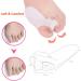 HAOSEM Toe Spreader & Separator for Bunion Relief | Gel Toe Protector Foot Care Tool - 2 Pack Beige - Buy Online on GoSupps.com