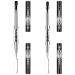 Ycyan 2Pcs Polygel Nail Brush & Picker  Dual-ended Oval & Flat Gel Nail Brushes Polygel Slice Tool for PolyGel UV Builder Gel Nails Extension Black