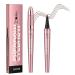 GCVSE Eyebrow Pencil Microblading Eyebrow Pencil with 4 Micro-Fork Tips Long-Lasting Brow Waterproof Smudgeproof Brow Pen - Easy Creation of Natural Looking Defined Eyebrows (Dark Brown)