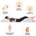 Memory Foam Leg Elevation Pillow with Washable Cover - Relief for Leg Swelling, Sciatica, Back Pain & Pregnancy - Elevated Pillows for Improved Blood Circulation - Buy Online on GoSupps.com