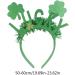 hgnxa Saint Patricks Day Green Glitter Tinsel Headband Head Bopper Irish Party Lucky Shamrock Hair Hoop Costume Accessory Type1 - Buy Online on GoSupps.com