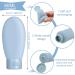 AUXSOUL Travel Bottles Set 6 Pcs Leak Proof Refillable Squeezable Containers Set Mini Squeeze Bottles Liquid Travel Accessories for Toiletry Shampoo soap Body Wash(60ml) - Buy Online on GoSupps.com