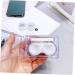 Solustre 6-Pack Mini Contact Lens Containers - Japanese Style Holder with Mirror & Cleaning Case - Buy Online on GoSupps.com
