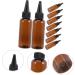 Lot de 10 Flacons Applicateurs pour Cheveux 50 Ml Pet Brun Souple Flacon Rechargeable Bouchon Noir Pr cision Coloration Capillaire Usage Professionnel - Buy Online on GoSupps.com