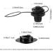 Inflatable Boat Spiral Air Plugs - 2 Pack, One-way Inflation Replacement Screw Boston Valve for Boats, Rafts, Kayaks - Black - Buy Online on GoSupps.com