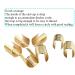 Hao Pro Fold Over Cord End Caps 13x9mm Copper Crimp Clamp - 30pcs Gold Fastener for Leather Ribbon Necklace - Buy Online on GoSupps.com