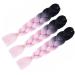 LDMY Jumbo Braiding Hair Extensions - 6PC Ombre Black to Light Pink 24 Yaki Synthetic Kanekalon Hair for Women - Shop Internationally! - Buy Online on GoSupps.com