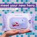 Violet Vibes Moisturizing Flushable Bathroom Wet Wipes for Women - Aloe Coconut Rose - 80 ct Pack - Buy Online on GoSupps.com
