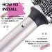 Buy 3 in 1 Ceramic Blow Dryer Brush Set - Volumizer & Hot Air Brush for Straightening Drying & Curling | Interchangeable Multi-Temperature | Fast International Shipping - Buy Online on GoSupps.com