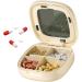 Generic Medicine Organizer Weekly Pocket Pill Organizer Travel Pill Dispenser | Compact Double Sealing Weekly Pill Dispenser Medication Organizer for Travel Home Work School 4 Grid Cream White - Buy Online on GoSupps.com