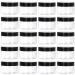 24 Pack 4 Oz Plastic Jars with Lids and Labels BPA Free - TUZAZO Clear Empty Refillable Round 4oz Plastic Containers with Black Lids for Cosmetics, Lotions, Body Butters, Bath Salt & Beauty Products 4 oz (Pack of 24)