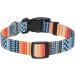 Mihqy Bohemian Dog Collar - Adjustable Soft & Comfortable for Small Medium & Large Dogs - Floral & Geometric Design (Orange XS: 20-30 cm Neck) - Buy Online on GoSupps.com