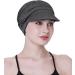 FocusCare Soft Chemo Scarves for Women | Bamboo Fabric Baseball Cap Turban for Hair Loss | Dark Health Gray - Buy Online on GoSupps.com