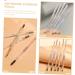 Housoutil 5pcs Tools Eyebrow Makeup Double-head with Thin Pens Pencil Brown Brush Pencils S Anti-perspiration - Buy Online on GoSupps.com
