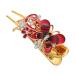For Styling Non Deformation Long Hair Clip Rhinestone Strong Hold Stylish(Red)