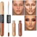 AQUAPURITY PHOERA Sculpt & Highlight Concealer Contour Foundation - Almond/Light - Buy Online on GoSupps.com