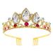 NODG Tiaras and Crowns for Women with Hair Comb Gold Crown for Bride Tiaras for Princess Crown Tiaras Birthday Crowns for Women Princess Crowns and tiaras Women