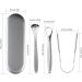 Stainless Steel Tongue Scraper Set | Reduce Bad Breath | U-Shaped & Spoon Shape Tongue Cleaner | Premium Oral Care Tool - Buy Online on GoSupps.com