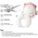 JOYRAVO Kids Travel Pillow - 2-in-1 Deformable Neck Pillow with Cute Pink Flying Bear Design for Comfortable Sleep and Play on Airplanes and Road Trips - Buy Online on GoSupps.com
